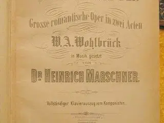 Heinrich Marschner: Der Vampyr (Klaverpartitur)