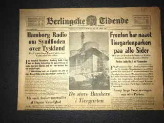 Berlingske Tidende- 30. april 1945.