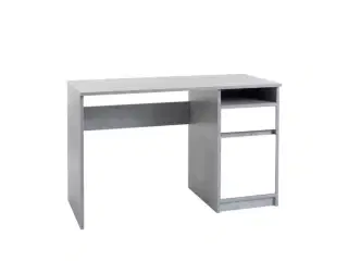 Desk white/concrete 