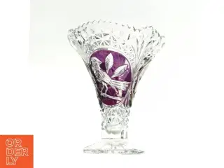 Vase i krystal (str. 20 x 16 cm)