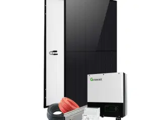 Komplet 15,2 kWp Growatt Hybrid solcelleanlæg til alle tagtyper