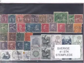 Sverige - 41 Stk. - Stemplet