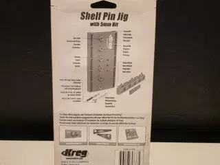 Kreg Boreskabelon til skabshuller Shelf PinJig 5mm
