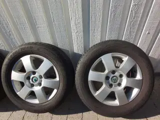 skoda octavia alu fælge med dæk