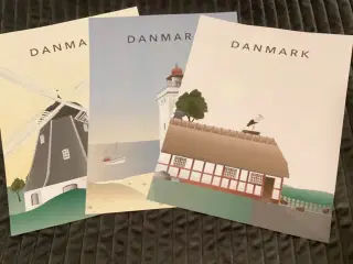 Nye Danmark plakater 30x40 cm