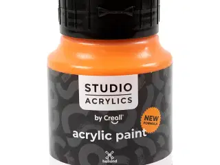 Creall Studio Akrylmaling, halvdækkende, orange (09), 500ml/ 1 fl.