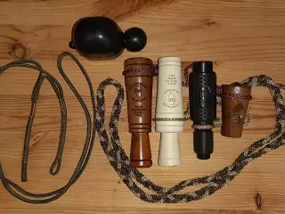 Lokkekald 5 stk. bukke, gæs, ænder, 2stk. bæresnor