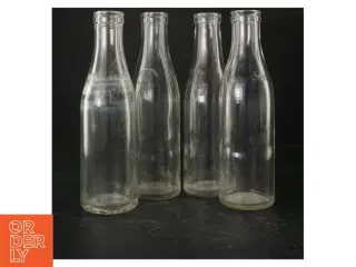 Mælkeflasker 50 cl, 4 stk (str. Ø. 4,5 cm. længde, 15,5 cm)