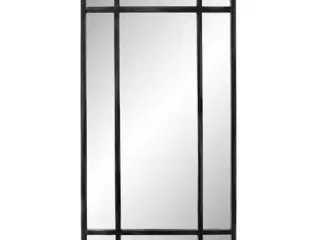 Spejl med antiksort ramme i jern (160x60cm)