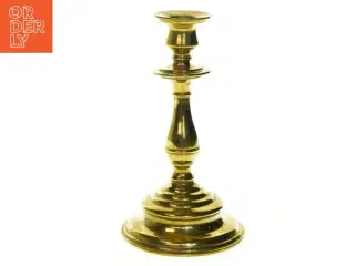 Messing lysestage (str. 21 cm og 12 cm i diameter)