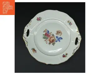 Porcelænsfad med håndtag fra Bucka & Nissen (str. 26 cm)