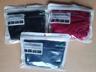 3 par trusser i forskellige farver, str. L