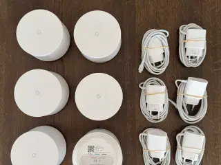 Google wifi mesh 6 stk. 350,-/stk