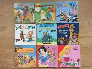 6 x 9 børnebøger, Lilleput, Disney m.fl.