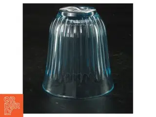 Blå glas (str. H 9,5 cm)