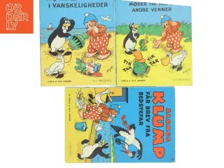 Rasmus Klump får brev fra bedstefar / Rasmus Klump i vanskeligheder / Rasmus Klump møder Tik Tak og andre venner af Carla og Vilh. Hansen (B