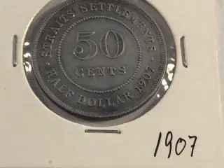 Half Dollar 1907 Straits Settlements