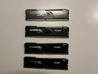 Kingston HyperX Fury 4x4GB 2666MHz RAM