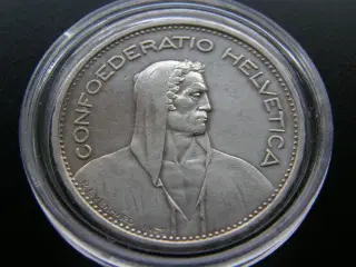 Schweiz  5 Francs  1935 B  Sølv  KM#40