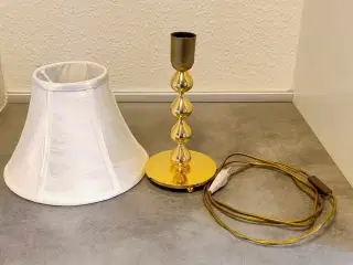 Fin bordlampe belagt med guld