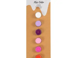 Plus Color Hobbymaling, lilla/pink harmoni, 6x5ml/ 1 pk.