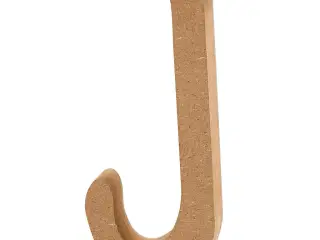 Stort Træbogstav 'J' - 8 cm Høj, 1,5 cm Tykkelse