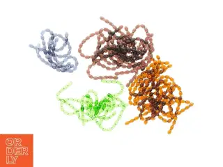 Glasperler på snor i forskellige farver (str. 16 x 16 cm)