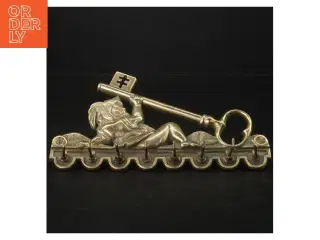 Antik Messing nøgleholder (str. 21 x. 11 cm)