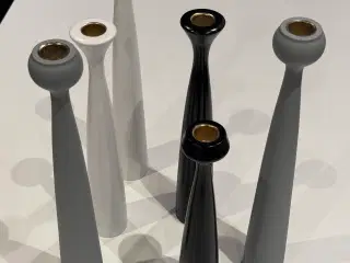 6 stk Applicata lysestager