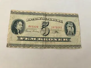 5 Kroner 1955 - Dårlig stand