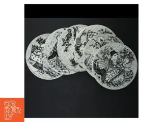 Bjørn Wiinblad vægplatter fra Nymlle (str. Ø. 15 cm. 6 styk)