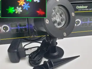 NY! Snefnug Projektor - Rød, Grøn, Blå, Hvid 