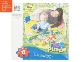 Gulvpuslespil for børn fra MB Puzzles (str. 2 x 12 brikker)