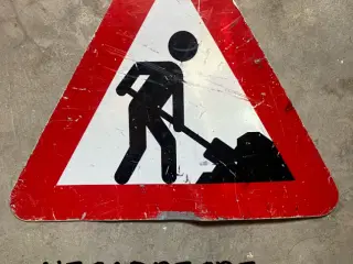 Godt brugt vejarbejde skilt