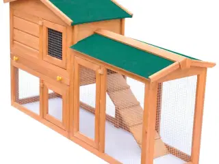 Stort udendørsbur til små kæledyr i træ