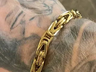 8mm 14k goldfilled kongekæde armbånd