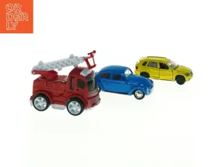 Metal legetøjsbiler (str. 8 x 3 cm 9 x 3 cm og 10 x 4 cm)