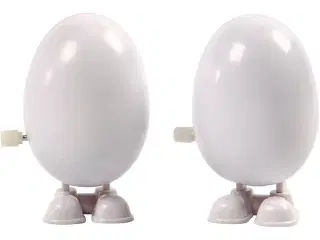Mekanisk figur, H: 7 cm, hvid, 2stk./ 1 pk.