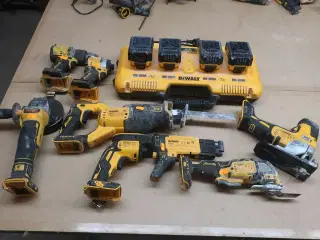 7 stk. elværktøj DEWALT