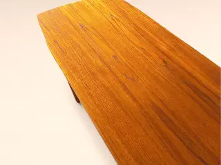 Teak sofabord med tilspidsede ben 50-60erne    