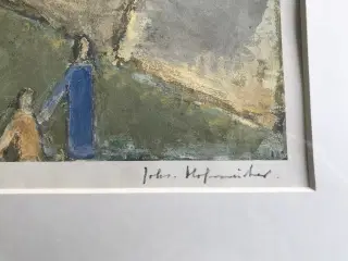 Johannes Hofmeister - Litografi i guldramme