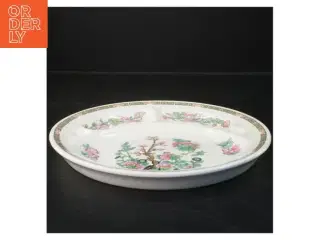 Dekorativt fad i jernporcelæn (str. Ø  26 cm)