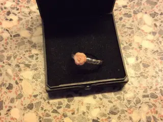 Spinning ring med rose