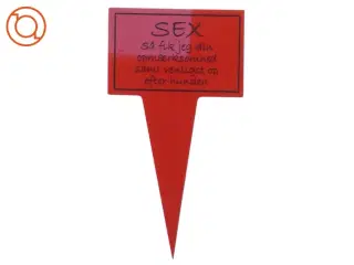 Skilt (str. 18 x 10 cm)