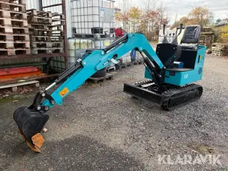 Gravemaskine Nuoman Machinery NM-E10 med skovlpakke
