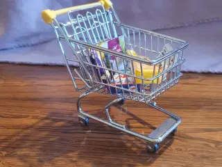 Miniature indkøbsvogn 