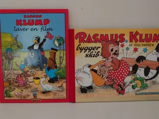 2 stk Rasmus Klump børnebøger sælges samlet