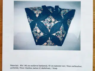 Originale patchworkmønstre til tasker