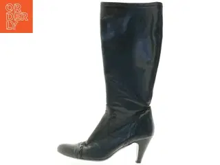 Sorte læderstøvler fra Isabell (str. 40)