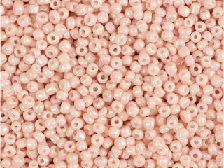 Rocaiperler, diam. 1,7 mm, str. 15/0, hulstr. 0,5-0,8 mm, støvet rosa, 25g/ 1 pk.